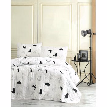 Lenjerie de pat dublu EnLora Home, din bumbac 65 procente, poliester 35 procente, 200 x 220 cm, 162ELR9231
