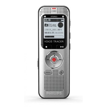Reportofon Philips DVT2000, 4 GB, activare vocala, USB (Argintiu)