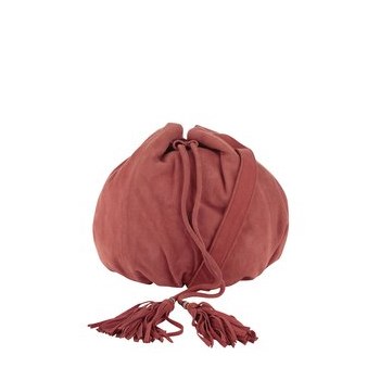Geanta rosie Pieces Janini din piele