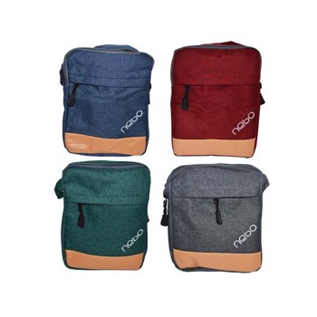 Geanta de umar, 2 compartimente, fermoar, inaltime 25 cm, Nebo Gri