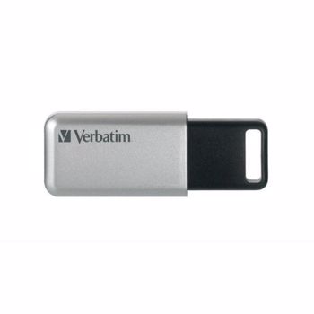 Nou! Stick USB Verbatim Store 'n' Go Secure Pro, 32GB, USB 3.0 (Argintiu)