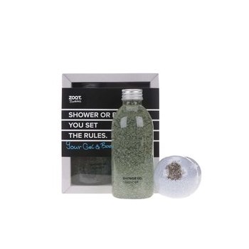 Set cu gel de dus si doua bile de baie cu lavanda Zoot Buddies