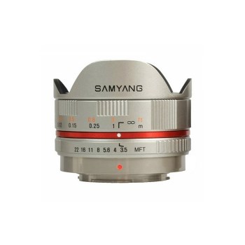 Obiectiv Samyang 7.5mm 1:3.5 UMC Fisheye MFT Silver montura Micro Four Thirds