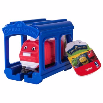Masinute / Set locomotiva si garaj Chuggington - Asher