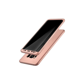 Husa Samsung Galaxy S8 Plus Flippy Full Silicone 360 Roz Auriu