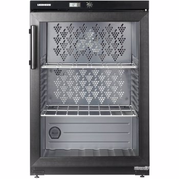 Vitrina pentru vinuri Liebherr WKb 1802, 134 L, 66 sticle, Rafturi metalice, Control mecanic, H 90.1 cm, Clasa G, Negru
