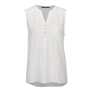 Top alb ONLY Nova cu tiv asimetric