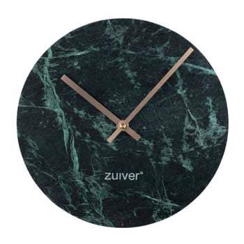 Ceas de perete din marmură Zuiver Marble Time, verde