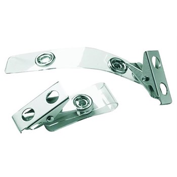 Clips ecuson VOLUM, metal, 25 bucati, gri