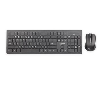 Kit Tastatura + Mouse Wireless Gembird KBS-WCH-01 US layout Black kbs-wch-01