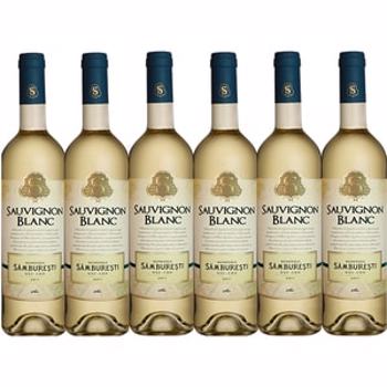 Vin alb sec Domeniile Samburesti Sauvignon Blanc, 0.75L, 6 sticle