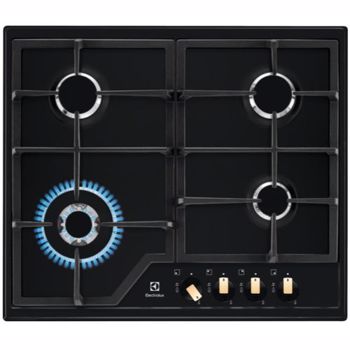 Plita incorporabila Electrolux KGS6436RK gaz 4 arzatoare Negru Mat KGS6436RK