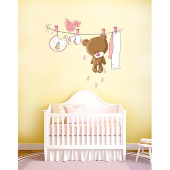 Sticker decorativ Pink Teddy