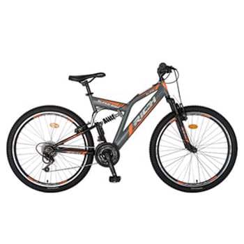 Bicicleta MTB-FS RICH R2649AGN, 26", cadru otel, gri-negru