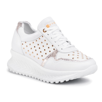 Sneakers NESSI - 20680 Biały/Złoto