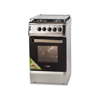 Aragaz LDK 5060 GRAI NG Gaz 4 arzatoare Grill Rotisor 50cm Inox