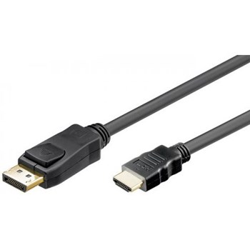 Cablu Displayport Tata- HDMI Tata Contacte Aurite 2m Goobay