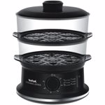 Aparat de gatit cu aburi Tefal VC140131, 900 W, 6 l, Negru