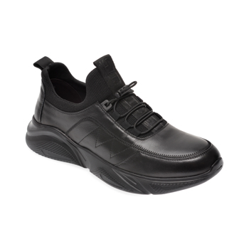 Pantofi sport BITE THE BULLET negri, G9571, din piele naturala