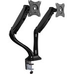 Suport birou Logilink pentru 2 monitoare 13"-27", Negru