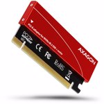 Adaptor Axagon PCIS-50 1x M.2 NVMe SSD Roșu pcem2-s