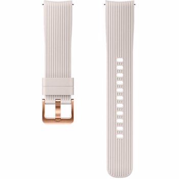 Curea silicon texturat 20 mm pentru Samsung Galaxy Watch 42mm Silver Gray et-ysu81msegww