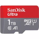 Card e memorie SanDisk Ultra microSDXC, 1TB, 120MB/s, A1 Class 10 UHS-I + SD Adapter