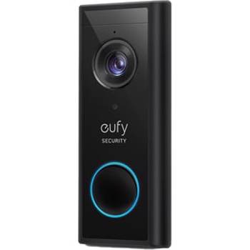 Interfon video eufy T82101W1, Wireless, 2K HD, autonomie 6 luni (Negru)