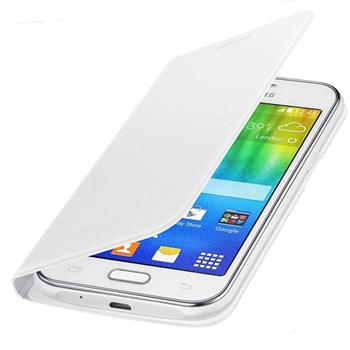 Husa Flip cover Samsung EF-FJ100 pentru Samsung Galaxy J1 (Alb)
