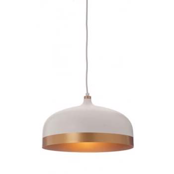 Candelabru Trakai White & Gold Finish Pendant Lamp