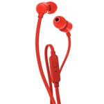 Casti Stereo JBL T110, Microfon (Rosu)