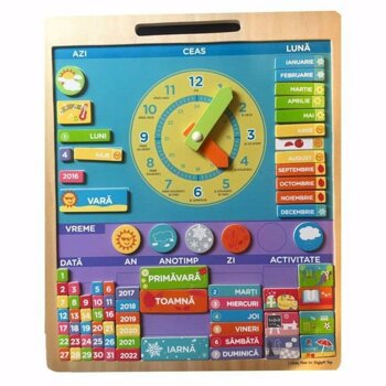 Calendar magnetic, Vremea, limba romana
