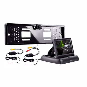 Camera auto spate TRACER RView S1 Wireless, Night Vision, ecran TFT LCD 4.3", Unghi de filmare 120 grade (Negru)