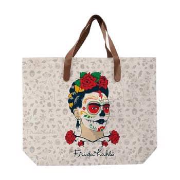 Geantă din pânză Madre Selva Frida Skull, 55 x 40 cm