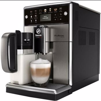 Espressor automat SAECO PicoBaristo Deluxe SM5573/10, 1.7l, Latte Perfetto, AquaClean, argintiu-negru
