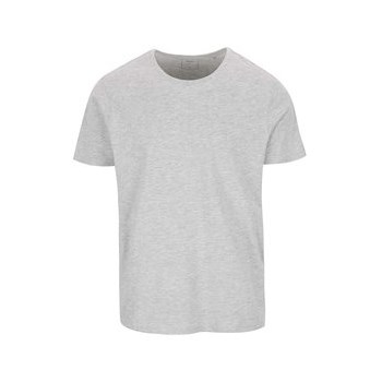 Tricou gri melanj deschis Burton Menswear London din bumbac