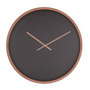 Ceas de perete Zuiver Time Bandit, negru - arămiu