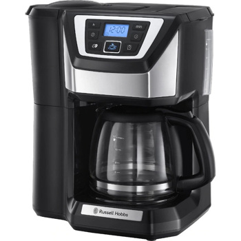 Cafetiera Russell Hobbs Chester Grind and Brew 22000-56 1025 W 1.25 l 12 cesti Rasnita digitala incorporata NegruInox 22000-56