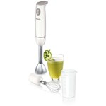 Mixer vertical Philips HR1324/00, 550 W, 1 viteza, 0.5 l, Alb
