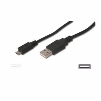ASSMANN USB 2.0 HighSpeed Connection Cable USB A M(plug)/microUSB B M(plug) 1,8m