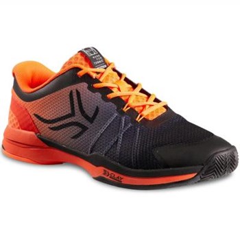 Încălţăminte Tenis pe Zgură TS590 Portocaliu-Negru Bărbaţi ARTENGO