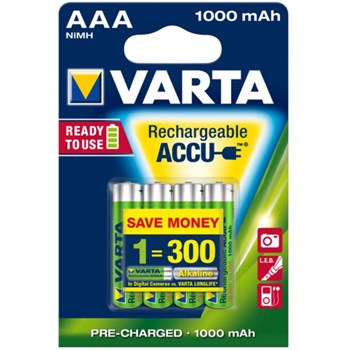 Set 4 acumulatori Varta R3 1000 mAh AAA