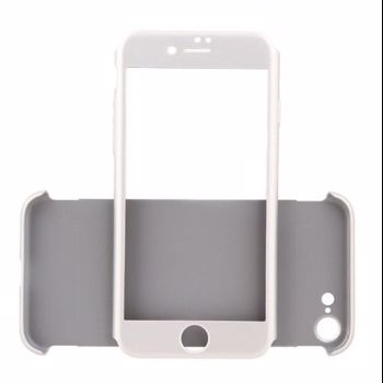 Carcasa iPhone 7 Just Must Defense 360 Silver (3 piese: protectie spate, protectie fata, folie sticl