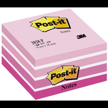 Notite adezive 3M Post-it®, cub, 450 file, Roz
