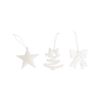 Ornament Actuel, fund, stea, glob,Culoare alb