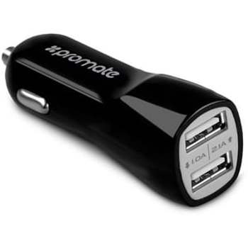 Incarcator auto PROMATE Vivid, 2xUSB, negru