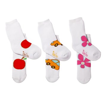 Sosete flausate Terry 12 - 24m Rosu