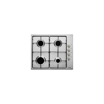 Plita incorporabila Hansa BHGI63100015, Gaz, 4 Arzatoare, Aprindere electrica, Inox