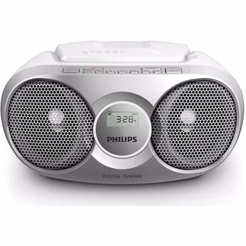 Microsistem audio Philips, AZ215S/12, CD-R, CD-RW, FM stereo, Argintiu