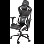 Scaun gaming Serioux Theon, Negru/Alb